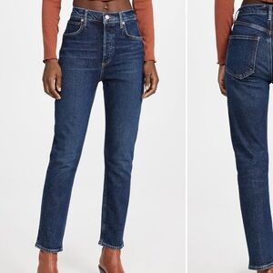 Agolde Riley High Rise Straight Denim